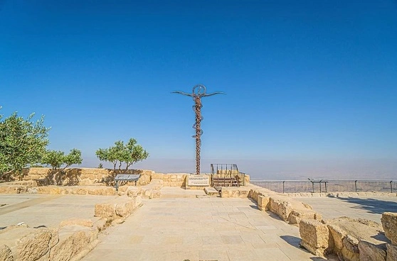 Scenic view from Mount Nebo overlooking the Jordan Valley