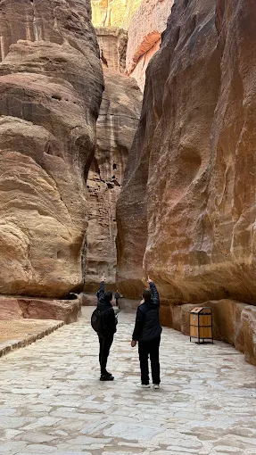 Walk through the Siq canyon